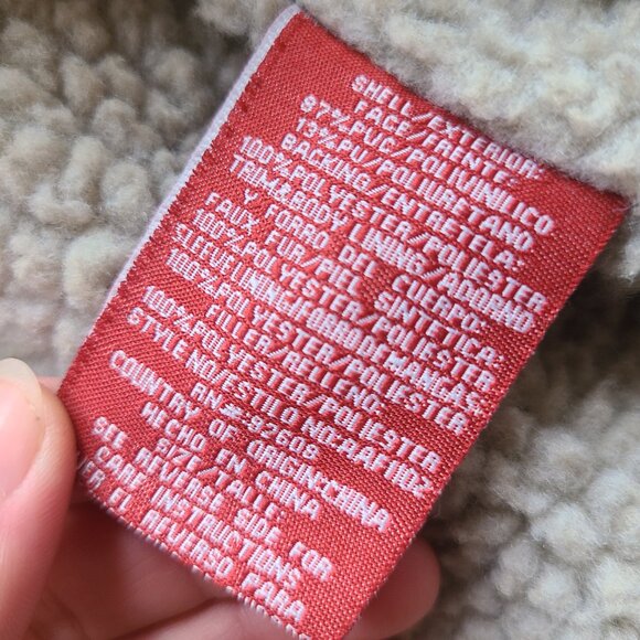 Vintage Genuine Leather Dark Brown Bomber Jacket Full Zip Sherpa Lining - Medium - Picture 9 of 11